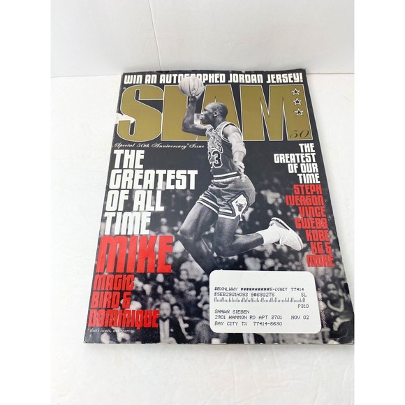 SLAM Magazine 50th ANNIVERSARY Issue Michael Jordan Cover 1 of 3 Rare MAGIC BIRD - Picture 3 of 16